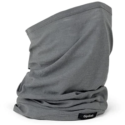 Immagine di GripGrab Multifunctional Thermal Merino Wool Neck Warmer Cycling Running Breathable Face Mask Bicycle Tube Scarf, Copricapo da Ciclismo Unisex Adult, Grigio, Taglia Unica