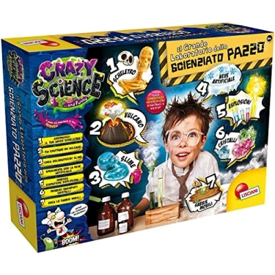 Immagine di Lisciani Giochi Crazy Science Il Grande Laboratorio dello Scienziato Pazzo Gioco per Bambini, Single, Multicolore, 77502