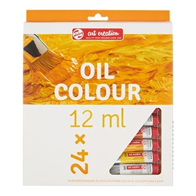 Immagine di Talens Art Creation Set di Pittura a olio per principianti con 24 colori (tubetti da 12 ml) adulti