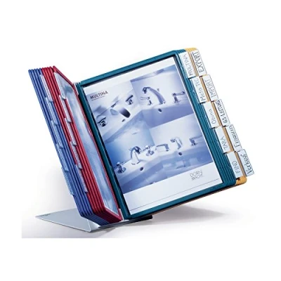 Immagine di Durable Piedistallo per pannello espositivo VARIO TABLE 20 5699 Blu scuro, Giallo, Verde, Rosso DIN A4 Numero di display inclusi