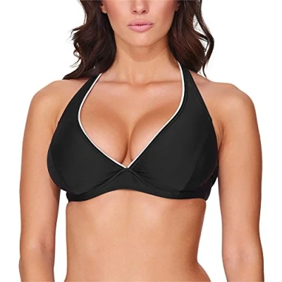 Immagine di Merry Style Top Bikini Donna 74RN24 (Nero (9240)/Bianco, EU 75 C=IT 2 C)