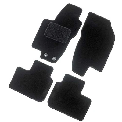 Immagine di AutoStyle TM FI541 Set tappetino Tessile anteriore e posteriore 4 nero FIAT: Scudo II Van,