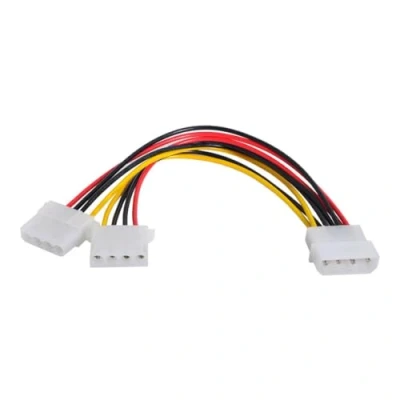 Immagine di chenyang IDE 4Pin da 1 a 2 cavo di prolunga alimentazione driver del disco rigido 10 cm divisore per SSD HDD 5V 12V