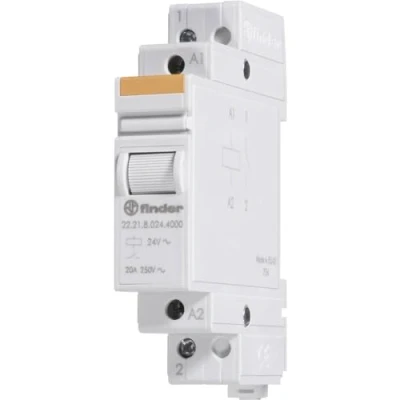 Immagine di Finder 22.23.8.230.4000 Relè industriale Tensione nom.: 230 V/AC Corrente di commut. max.: 20 A 1 NA, NC pz.
