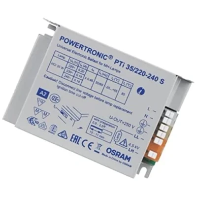 Immagine di OSRAM Lampada a scarica ad alta pressione Ballast elettronico 35 W (1 x W) alloggiamento in metallo per installazione