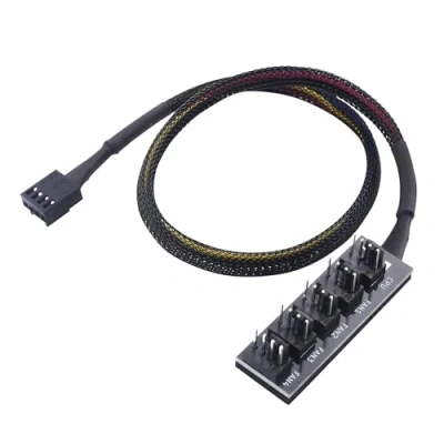 Immagine di Cable Matters PC Case PWM Fan Hub (PC Hub) Adattatore connettore ventola da 1 a 5 vie con cavo 40 cm