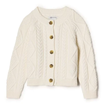 Immagine di Amazon Essentials x Sofia Grainge Cardigan da Pescatore Unisex Bimbi, Avorio, 0 Mesi
