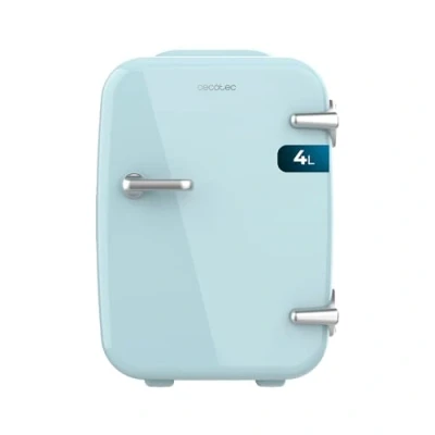 Immagine di Cecotec Mini Frigorifero Bolero MiniCooling 4L Habana Light Blue, 12V 220V, Compatibile auto e roulotte, Funzione di raffreddamento riscaldamento, Intervallo temperatura 5 65C, Trasporto facile
