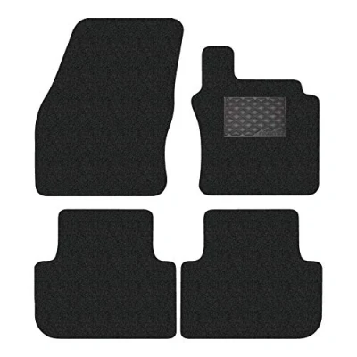Immagine di Nicoman Spaghetti Tappetini Auto Completamente su Misura per Tutte Le Stagioni 2016 2019 TIGUAN MK2 SUV (Set Completo 4 Pezzi, Nero), 8 MM C1239 VW BK FU