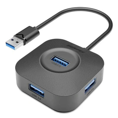 Immagine di BENFEI Hub USB 3.0, 4 porte A Alta velocità 5Gbps, splitter per Maus Tastatur Flash Laufwerk U Disk Drucker, Compatibile con Laptop Desktop PC Xbox PS5