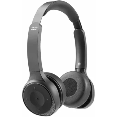 Immagine di Cisco Headset 730 Cuffia Bluetooth biaurale wireless con custodia, adattatore USB A HD, cavi e da 3,5 mm, colore carbon black, un anno di garanzia limitata (HS WL BUNA C)