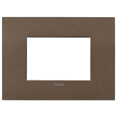 Immagine di Vimar 19953.24 Placca Arké fit 3 moduli, metallo, bronzo matt