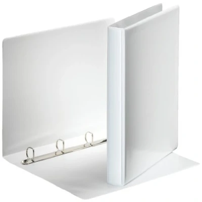 Immagine di ESSELTE ESSENTIALS panorama binder personalizzabile ad anelli 4 20 D f.to 22 x 30 cm Bianco 49701