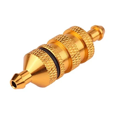 Immagine di Filtro Carburante Olio Auto RC, in Lega di Alluminio HSP per Automodello RC Scala 1/8 1/10(Oro)