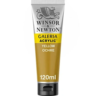 Immagine di Winsor &amp; Newton Galeria Colore Acrilico, Giallo (Ocra), 120 Ml, Confezione Da 1
