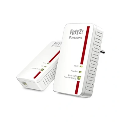 Immagine di AVM FRITZ!Powerline 1240E WLAN 1200 Mbit/s Collegamento ethernet LAN Wi Fi Rosso, Bianco 2 pezzo(i)