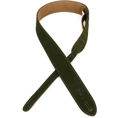Immagine di Levy&#039;s MS12 GRN Tracolla Per Chitarra 2&quot; Suede Guitar Strap Green