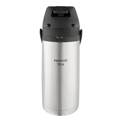 Immagine di Pioneer Flasks Fiaschetta per eventi in acciaio inox Airpot conferenze, 1,9 litri, SS19HC/tè, argento
