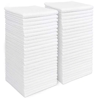 Immagine di AIDEA Panni per la Pulizia in Microfibra Confezione da 50, Strofinacci senza Pelucchi e Strisce, Asciugamano Riutilizzabile Lavabile Casa, Cucina, Auto, Vetri, Pavimenti 29cm x