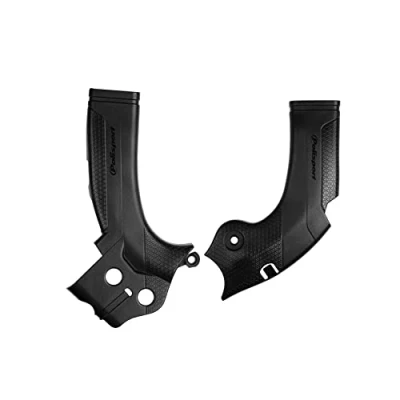 Immagine di POLISPORT 8471500001 Set di piastre paramotore in plastica durevole e resistente agli urti compatibile con le moto Yamaha colore nero