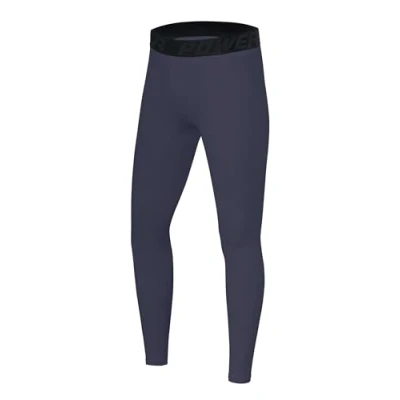 Immagine di PowerLayer Base Layer Leggings da Corsa Bambino Verde Scuro, 10 12 Anni