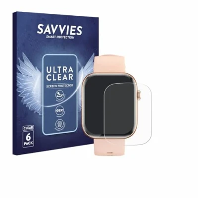 Immagine di savvies (6 Pezzi Pellicola Protettiva per Sytifro Smartwatch 1.93&quot; Protezione Schermo Trasparente