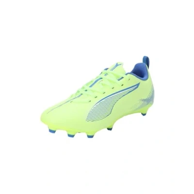 Immagine di Puma Ultra 5 PLAY FG/AG JR Unisex Scarpe da calcetto con tacchetti per bambini, Taglia: 34.5, Fizzy apple/white/bluemazing Sintetico