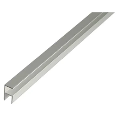 Immagine di Alberts 030845 Profilo ad angolo, autobloccante, alluminio, anodizzato argento, 1000 x 19,5 38,9 mm