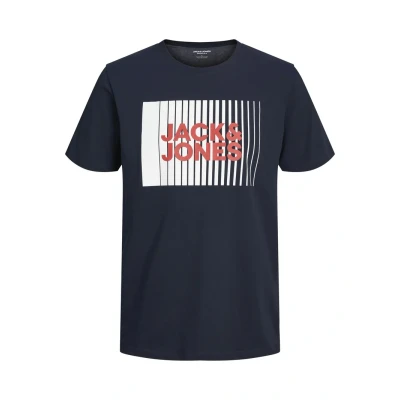 Immagine di JACK &amp; JONES JJECORP LOGO TEE PLAY SS O NECK NOOS JNR, T Shirt Uomo, Blu (Navy Blazer), 176