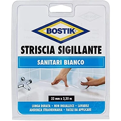 Immagine di BOSTIK Striscia Sigillante resistente all&#039;acqua e ai detergenti domestici 22mm x 3,35mt bianca