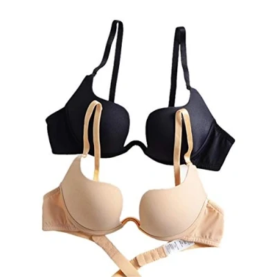 Immagine di ZUKULIFE Donna Pizzo Push Up Regolazione Reggiseno (2Pack 2C)