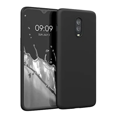 Immagine di kwmobile Custodia Compatibile con OnePlus 6T Cover Back Case per Smartphone in Silicone TPU Protezione Gommata nero