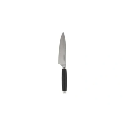 Immagine di Le Creuset Coltello da chef, Lama in acciaio inox 18,8 15 cm con filo liscio, Manico resina fenolica, Nero,Argento, 98000315000300
