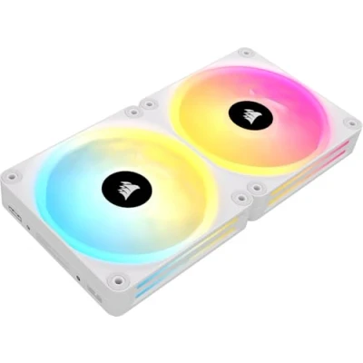 Immagine di Corsair iCUE LINK QX140 RGB 140 mm PWM Lüfter Starter Kit Weiß CO 9051008 WW