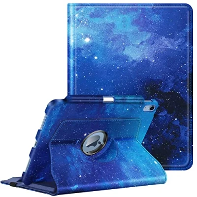 Immagine di FINTIE Rotating Custodia per iPad 10ª Generazione 10.9&quot; 2022 con Pencil Holder, 360 Gradi di Girevole Cover Case Auto Sveglia/Sonno, Starry Sky
