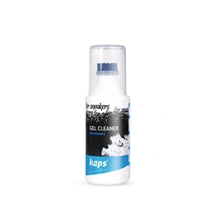 Immagine di Kaps Gel Pulente per Sneakers e Calzature Casual con Applicatore Spazzola, Pelle, Tessuto, Scamosciato, Nubuck, Tela, Pulitore
