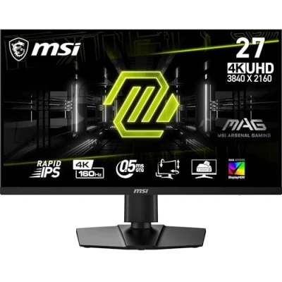 Immagine di MSI MAG 274UPF E2 Monitor Gaming 27&quot; 4K UHD Rapid IPS (3840 x 2160), 160Hz / 0,5 ms (GtG), Frameless, Certificazione VESA DisplayHDR 400 DP, HDMI, USB Type C