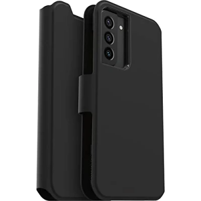 Immagine di Otterbox Cover per Samsung Galaxy S22+ Strada Via, resistente a shock e cadute, folio sottile, morbido al tatto con slot carta di credito, testato 2x vs norme MIL STD 810G, Nero