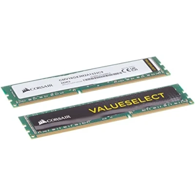 Immagine di Corsair CMV16GX3M2A1333C9 Value Select Memoria per Desktop Mainstream da 16 GB (2x8 GB), DDR3, 1333 MHz, CL9
