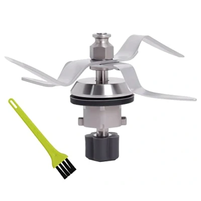 Immagine di Poweka Lama di Ricambio in Acciaio Inox Compatibile con Silvercrest Monsieur Cuisine Connect Robot da Cucina Guarnizione e Spazzola per Pulizia