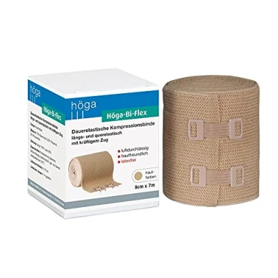 Immagine di Höga Flex Sport rilegatura in bi iniezione, dauerelastische compressione taglio longitudinale e trasversale elasticizzata 8 cm x 7 m estensibile di