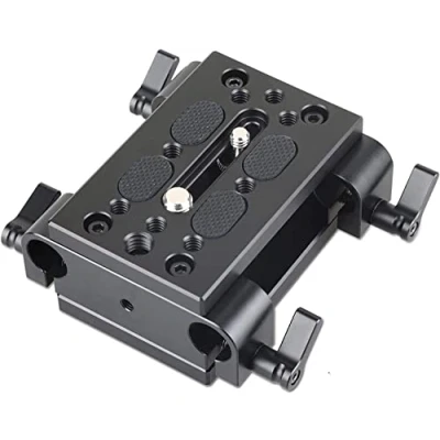Immagine di SMALLRIG Baseplate con 15mm Railblocks, Mounting Plate per Fotocamera Videocamera e Rails 1798