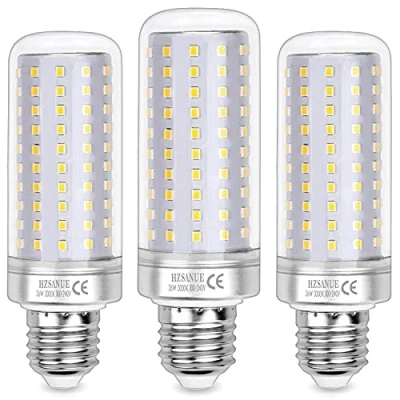 Immagine di HZSANUE Lampadine LED 26W, 200W a Incandescenza Equivalenti, 3000Lm, 3000K Luce Bianca Calda, E27 Vite Edison, Confezione da 3