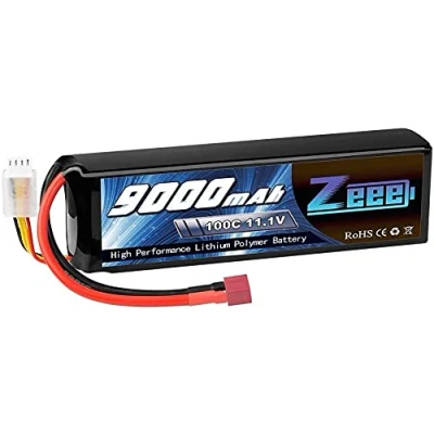 Immagine di Zeee 3S Lipo Batteria 11,1V 100C 9000mAh RC con Connectore Deans T Spina per FPV Racing UAV Drone Evader BX Veicolo Auto LKW Truggy Nave Modells Hobby