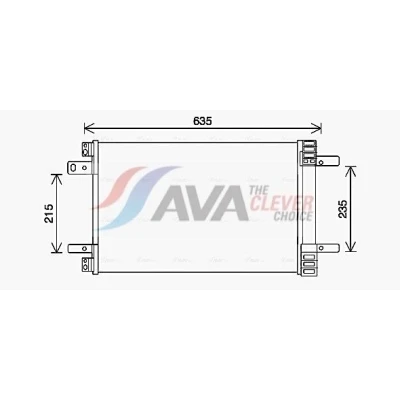 Immagine di PRASCO CN5311D Condensatore con essiccatore 14,4 11,1 Alluminio 530 R 1234yf, 134a PEUGEOT: 308 SW 2, Partner III Van, 5008 II