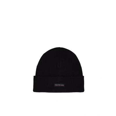 Immagine di Calvin Klein Jeans Patch Beanie Berretto, Donna, Taglia: One Size, Black/dusty rose