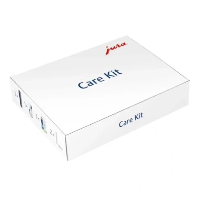 Immagine di Jura Original Care Kit igiene certificata TÜV, 3 cartucce filtranti CLARIS Smart+, 6 compresse per la pulizia, 2 tubi il latte, 1 mini pastiglie sistema lattiero caseario (90 g) 25065