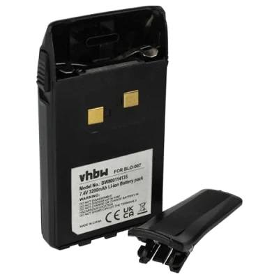 Immagine di vhbw 1x batteria compatibile con Midland CT790 radio (3200mAh, 7,4V, Li Ion) + clip