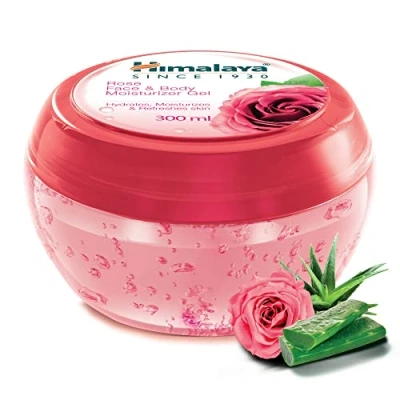 Immagine di Himalaya Rose Face and Body Moisturizer Gel, Formulated With Goodness of Damask Rose, Moisturizes Refreshes Skin 300 ml