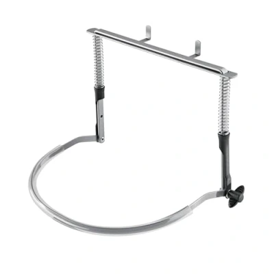 Immagine di K&amp;M 164/1 Porta armonica, color nickel, in acciaio, con molla di tensione facile da appendere estetica, pratica, stabile
